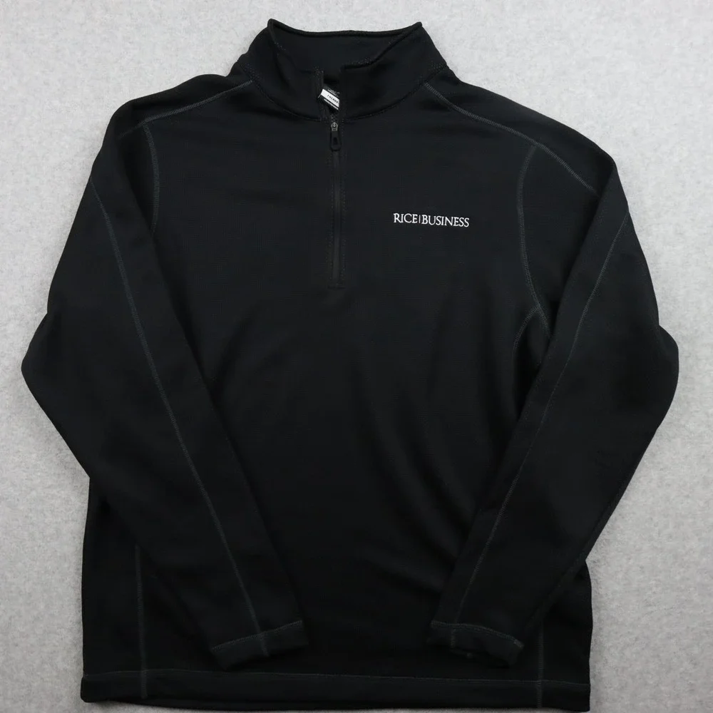 Nike Golf‎ 1/4 Zip Pullover Mens Large Therma-Fit Mock Neck Black Long Sleeve